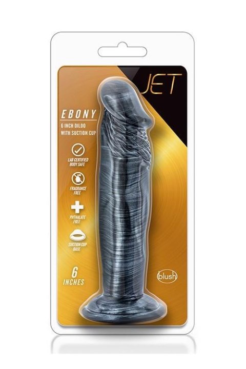 JET EBONY 6INCH DILDO EBONY METALLIC Blush JET EBONY 6INCH DILDO EBONY METALLIC Blush