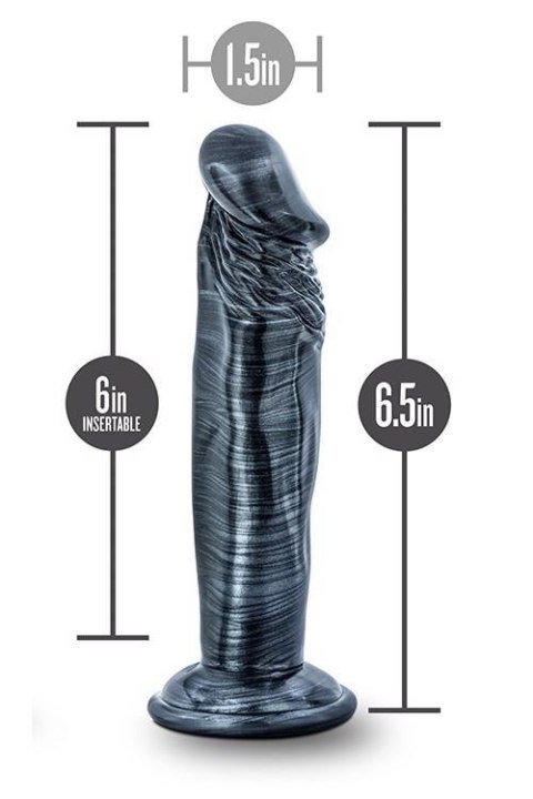 JET EBONY 6INCH DILDO EBONY METALLIC Blush JET EBONY 6INCH DILDO EBONY METALLIC Blush