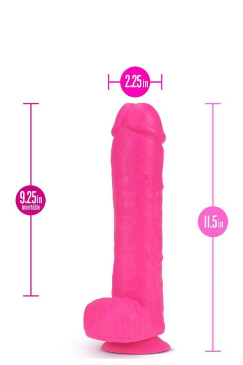 NEO 11 INCH DUAL DENSITY DILDO NEON PINK Blush NEO 11 INCH DUAL DENSITY DILDO NEON PINK Blush
