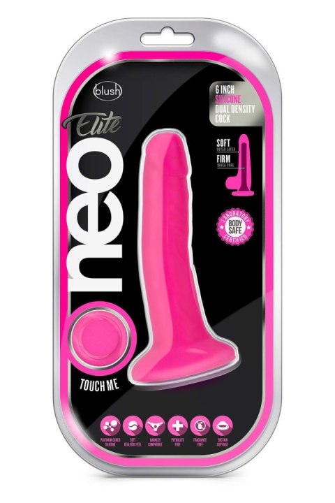 NEO ELITE 6INCH COCK NEON PINK Blush