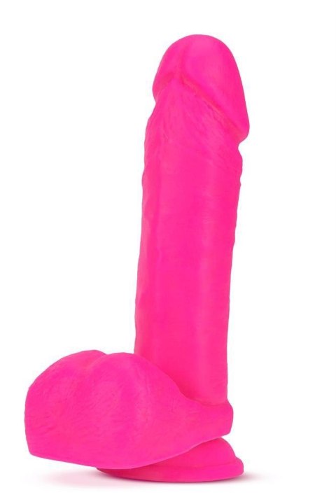 NEO ELITE 8 INCH SILICONE DUAL DENSITY COCK WITH BALLS NEON PINK Blush NEO ELITE 8 INCH SILICONE DUAL DENSITY COCK WITH BALLS NEON PINK Blush