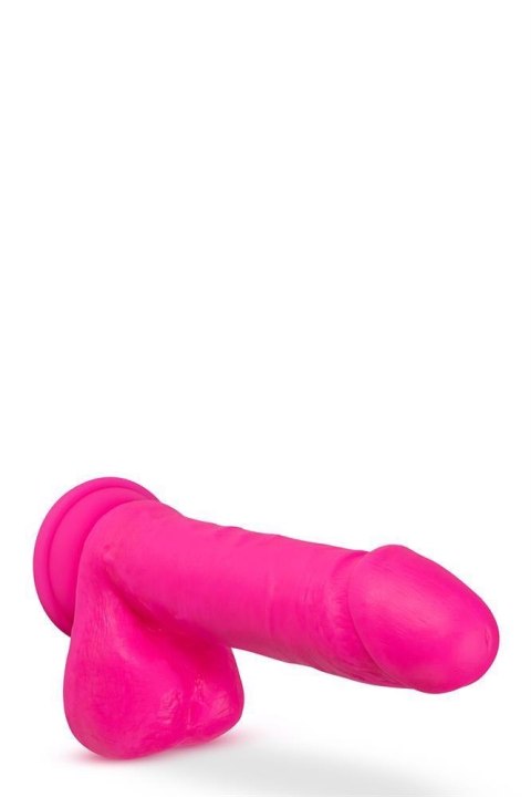 NEO ELITE 8 INCH SILICONE DUAL DENSITY COCK WITH BALLS NEON PINK Blush NEO ELITE 8 INCH SILICONE DUAL DENSITY COCK WITH BALLS NEON PINK Blush