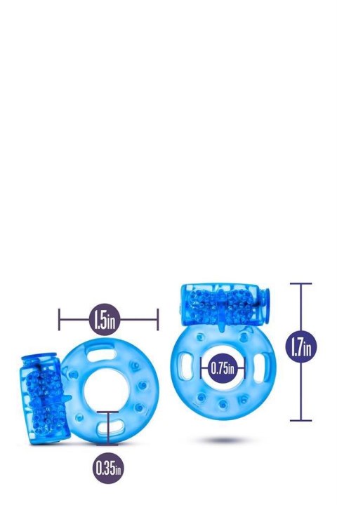 STAY HARD VIBRATING COCK RINGS 2PACK Blush STAY HARD VIBRATING COCK RINGS 2PACK Blush
