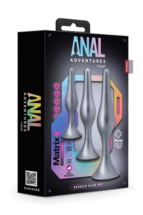 ANAL ADVENTURES MATRIX GENESIS PLUG KIT STELLAR SILVER Blush ANAL ADVENTURES MATRIX GENESIS PLUG KIT STELLAR SILVER Blush