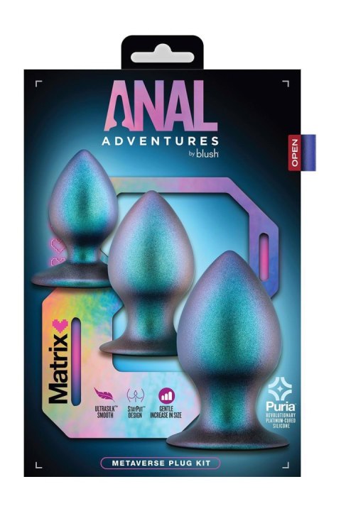 ANAL ADVENTURES MATRIX METAVERSE PLUG KIT DARK MILLENIA Blush ANAL ADVENTURES MATRIX METAVERSE PLUG KIT DARK MILLENIA Blush
