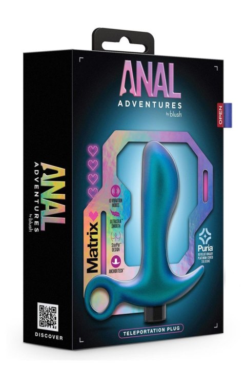 ANAL ADVENTURES MATRIX TELEPORTATION PLUG LUNAR BLUE Blush ANAL ADVENTURES MATRIX TELEPORTATION PLUG LUNAR BLUE Blush