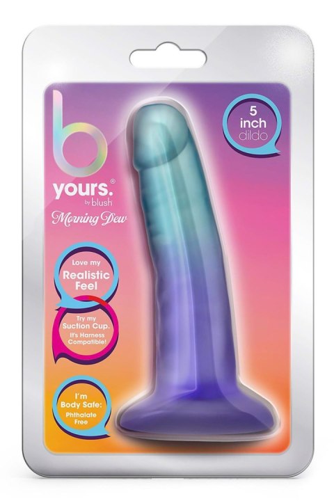 B YOURS MORNING DEW 5 INCH DILDO SAPPHIRE Blush B YOURS MORNING DEW 5 INCH DILDO SAPPHIRE Blush