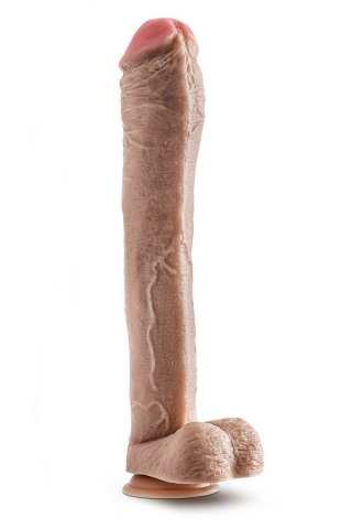 DR. SKIN MR. ED 13 INCH DILDO WITH BALLS BEIGE Blush