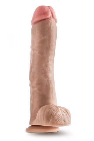 DR. SKIN MR. SAVAGE 11.5 INCH DILDO WITH BALLS BEIGE Blush