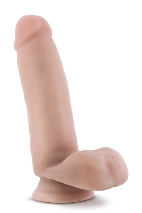 DR. SKIN PLUS 7 INCH POSABLE DILDO WITH BALLS VANILLA Blush DR. SKIN PLUS 7 INCH POSABLE DILDO WITH BALLS VANILLA Blush