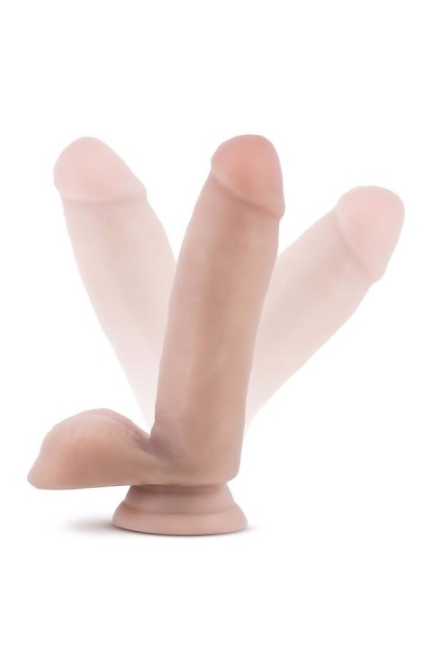 DR. SKIN PLUS 7 INCH POSABLE DILDO WITH BALLS VANILLA Blush DR. SKIN PLUS 7 INCH POSABLE DILDO WITH BALLS VANILLA Blush