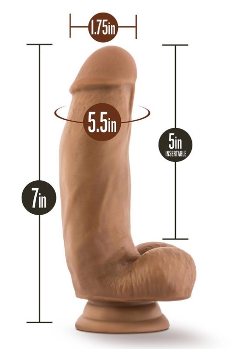 DR. SKIN SILICONE DR. SAMUEL 7 INCH DILDO WITH SUCTION CUP MOCHA Blush DR. SKIN SILICONE DR. SAMUEL 7 INCH DILDO WITH SUCTION CUP MOCHA Blush