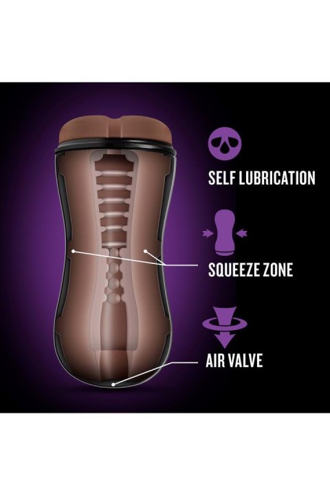 LOVERBOY THE DJ SELF LUBRICATING STROKER BROWN Blush LOVERBOY THE DJ SELF LUBRICATING STROKER BROWN Blush