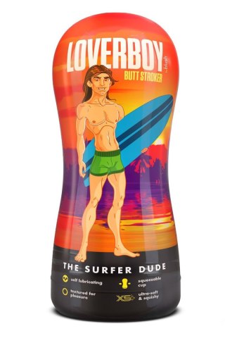 LOVERBOY THE SURFER DUDE SELF LUBRICATING STROKER BEIGE Blush
