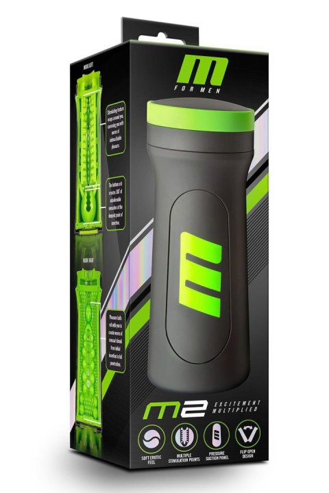 M FOR MEN M2 SUPERIOR STROKER BLACK Blush M FOR MEN M2 SUPERIOR STROKER BLACK Blush