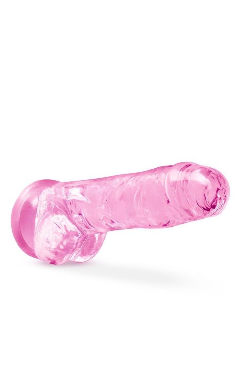 NATURALLY YOURS 8" CRYSTALLINE DILDO ROSE Blush NATURALLY YOURS 8" CRYSTALLINE DILDO ROSE Blush