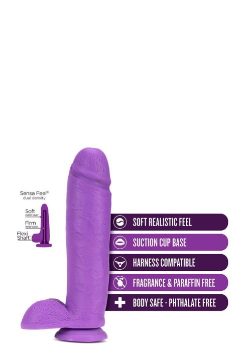 NEO 11 INCH DUAL DENSITY DILDO NEON PURPLE Blush NEO 11 INCH DUAL DENSITY DILDO NEON PURPLE Blush
