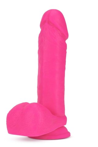 NEO 8 INCH DUAL DENSITY DILDO NEON PINK Blush