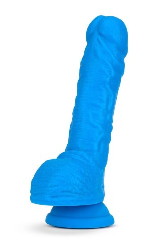 NEO 9 INCH DUAL DENSITY DILDO NEON BLUE Blush