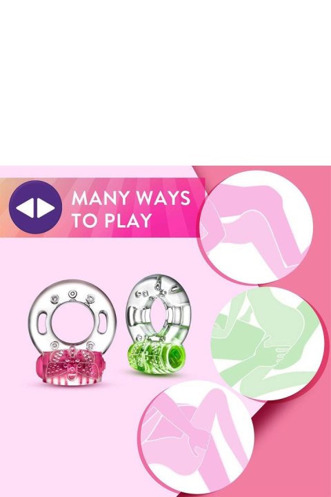 PLAY WITH ME AROUSER VIBRATING C-RING PINK Blush PLAY WITH ME AROUSER VIBRATING C-RING PINK Blush