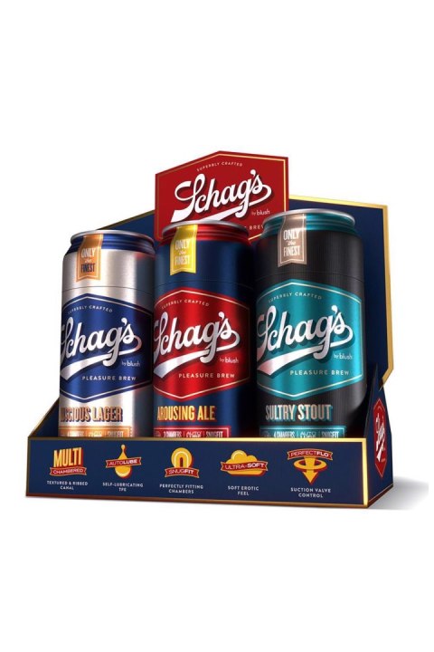 SCHAG'S BEER CAN STROKER DISPLAY KIT Blush SCHAG'S BEER CAN STROKER DISPLAY KIT Blush