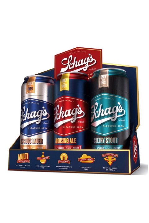 SCHAG'S BEER CAN STROKER DISPLAY KIT Blush SCHAG'S BEER CAN STROKER DISPLAY KIT Blush