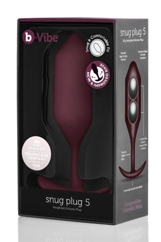 B-VIBE SNUG PLUG 5 DARK RED B-Vibe
