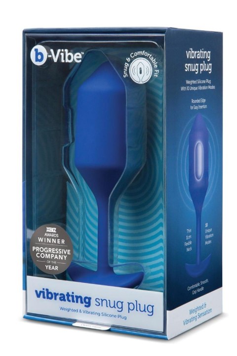 B-VIBE VIBRATING SNUG PLUG 4 NAVY B-Vibe B-VIBE VIBRATING SNUG PLUG 4 NAVY B-Vibe