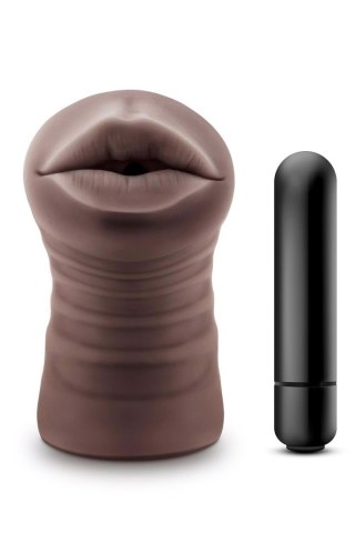 ENLUST KRYSTAL VIBRATING STROKER BROWN Blush