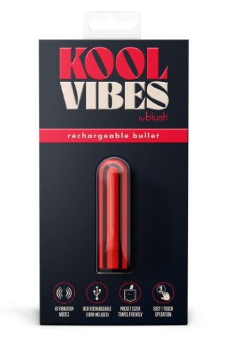 KOOL VIBES RECHARGEABLE MINI BULLET CHERRY Blush