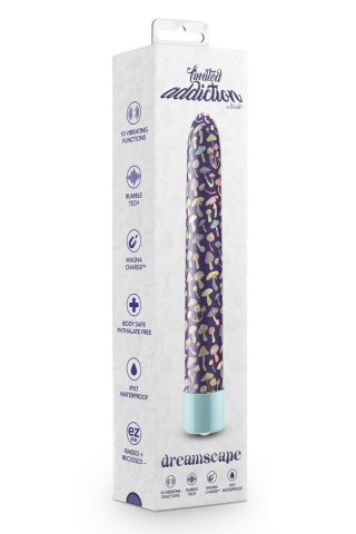 LIMITED ADDICTION DREAMSCAPE 7 INCH RECHARGEABLE VIBE BLUE Blush