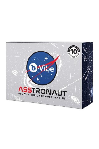 B-VIBE ASSTRONAUT GLOW-IN-THE-DARK BUTT PLAY SET B-Vibe