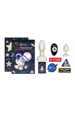 B-VIBE ASSTRONAUT GLOW-IN-THE-DARK BUTT PLAY SET B-Vibe