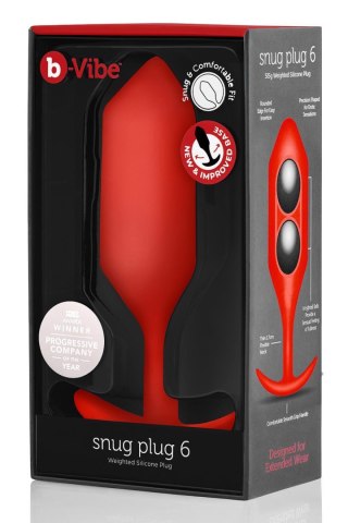 B-VIBE SNUG PLUG 6 RED B-Vibe