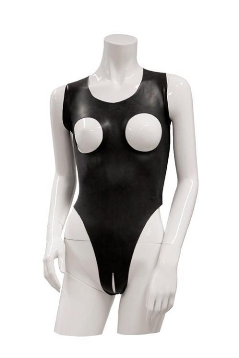 GP DATEX BODY WITH CUT-OUT BREASTS, M Guilty Pleasure Fetish Wear GP DATEX BODY WITH CUT-OUT BREASTS, M Guilty Pleasure Fetish Wear