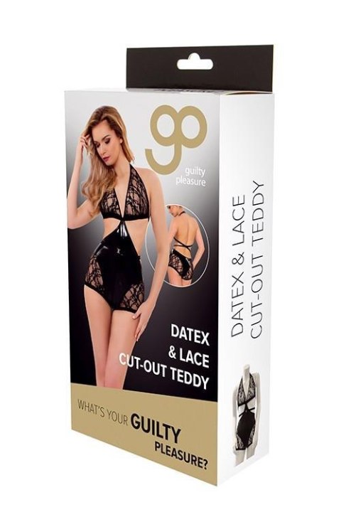 GP DATEX & LACE CUT-OUT TEDDY, XL Guilty Pleasure Fetish Wear GP DATEX & LACE CUT-OUT TEDDY, XL Guilty Pleasure Fetish Wear