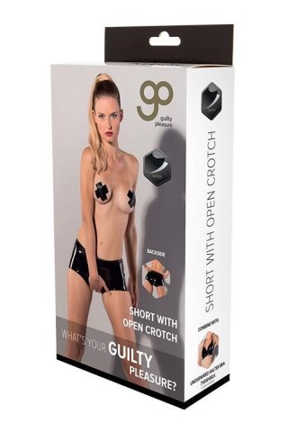 GP DATEX SHORT WITH OPEN CROTCH, L Guilty Pleasure Fetish Wear