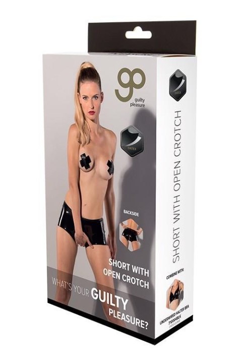 GP DATEX SHORT WITH OPEN CROTCH, L Guilty Pleasure Fetish Wear GP DATEX SHORT WITH OPEN CROTCH, L Guilty Pleasure Fetish Wear