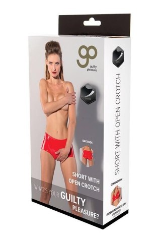 GP DATEX SHORT WITH OPEN CROTCH, L Guilty Pleasure Fetish Wear