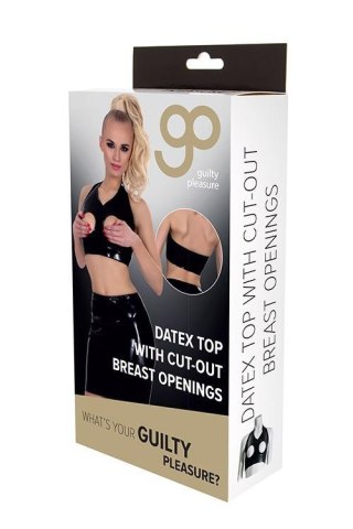 GP DATEX TOP WITH CUT-OUT BREASTS, XL Guilty Pleasure Fetish Wear