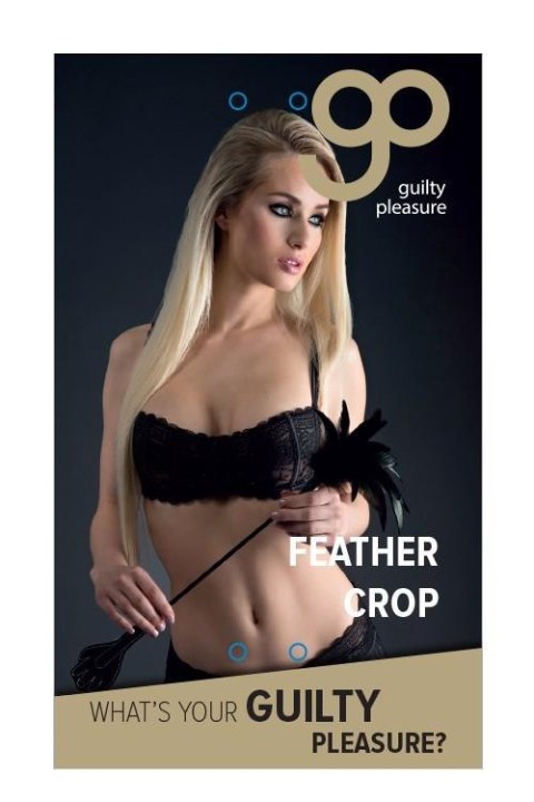 GP FEATHER CROP BLACK Guilty Pleasure BDSM GP FEATHER CROP BLACK Guilty Pleasure BDSM