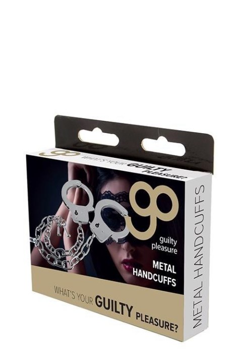GP METAL HANDCUFFS LONG CHAIN Guilty Pleasure BDSM GP METAL HANDCUFFS LONG CHAIN Guilty Pleasure BDSM