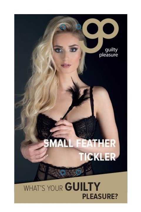 GP SMALL FEATHER TICKLER BLACK Guilty Pleasure BDSM GP SMALL FEATHER TICKLER BLACK Guilty Pleasure BDSM