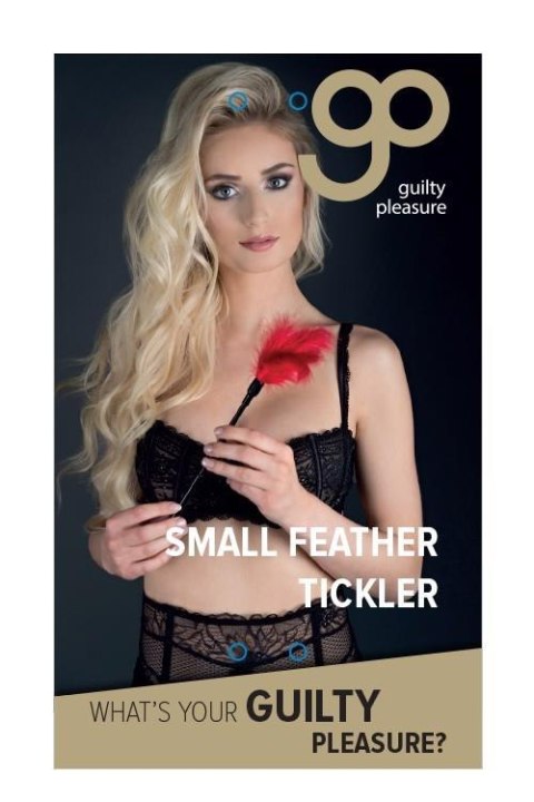 GP SMALL FEATHER TICKLER RED Guilty Pleasure BDSM GP SMALL FEATHER TICKLER RED Guilty Pleasure BDSM