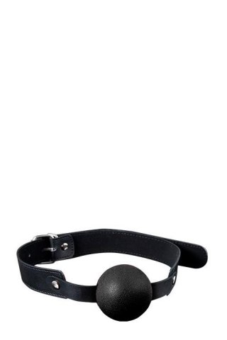 GP SOLID SILICONE BALL GAG BLACK Guilty Pleasure BDSM