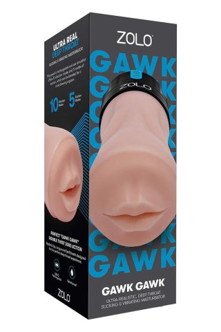 ZOLO VIBRATING DEEP THROAT GAWK GAWK BLOWBOT MOCHA Zolo