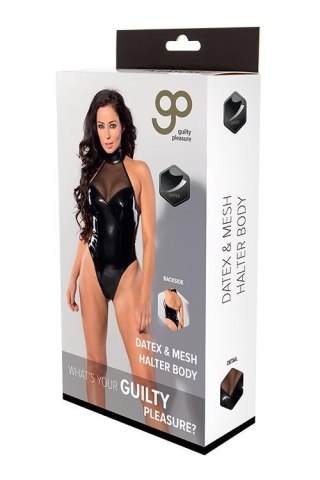 GP DATEX & MESH HALTER BODY BLACK, L Guilty Pleasure Fetish Wear