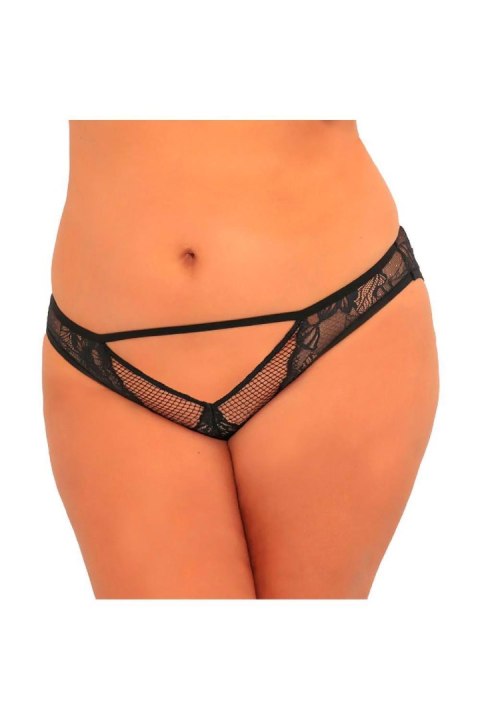 DECONSTRUCTED CROTCHLESS PANTY BLACK, 3XL/4XL Rene Rofe Lingerie DECONSTRUCTED CROTCHLESS PANTY BLACK, 3XL/4XL Rene Rofe Lingerie