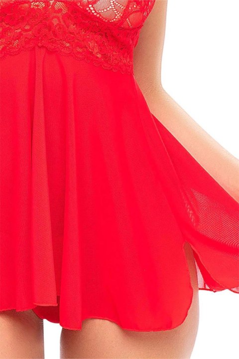 SEXIEST HALTER CHEMISE/G SET RED, L Rene Rofe Lingerie SEXIEST HALTER CHEMISE/G SET RED, L Rene Rofe Lingerie