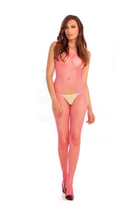 INDUSTR. NET SUSPENDER BODYSTOCK. PINK Rene Rofe Lingerie INDUSTR. NET SUSPENDER BODYSTOCK. PINK Rene Rofe Lingerie